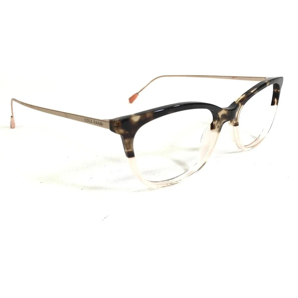 Cole Haan Eyeglasses Frames CH5039 215 TORTOISE Pink Gold Cat Eye 53-16-140
